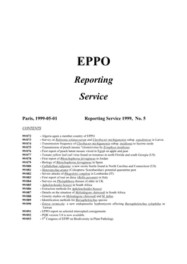 Reporting Service 1999, No