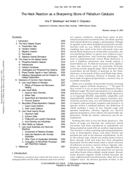 The Heck Reaction As a Sharpening Stone of Palladium Catalysis