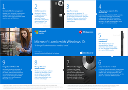 Microsoft Lumia with Windows 10