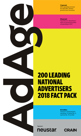 200 Leading National Advertisers 2018 Fact Pack