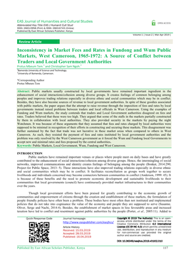 Inconsistency in Market Fees and Rates in Fundong