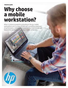 Why Choose a Mobile Workstation?