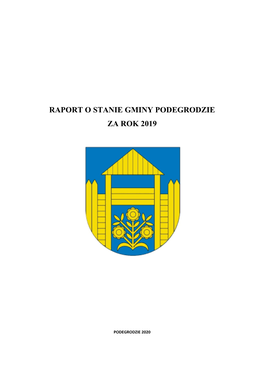 Raport O Stanie Gminy Podegrodzie Za Rok 2019