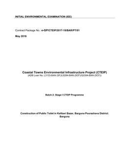 Coastal Towns Environmental Infrastructure Project (CTEIP) (ADB Loan No