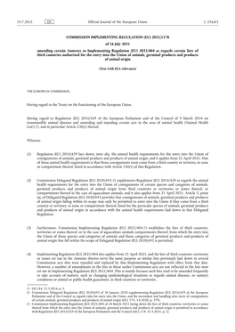 Commission Implementing Regulation (Eu) 2021/1178