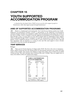 Chapter 15 Youth Supported Accommodation Program