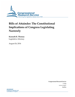 The Constitutional Implications of Congress Legislating Narrowly