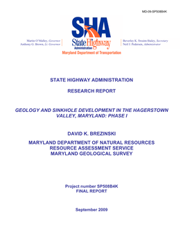 Sinkhole Mapping for Washington County