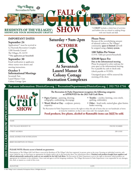 Fall Craft Show