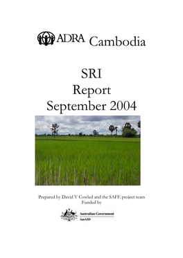 ADRA Cambodia SRI Report