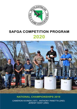 Safga Competition Program 2020
