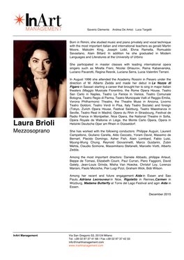 Laura Brioli Helsinki Deutsche Oper Am Rhein in Düsseldorf