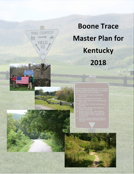 Boone Trace Master Plan for Kentucky 2018