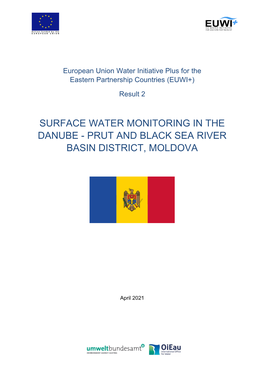 Surface Water Monitoring in the Danube - Prut and Black Sea River Basin District, Moldova