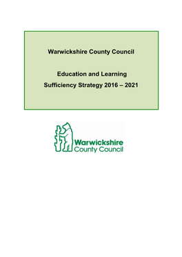 Warwickshire County Council Education and Learning Sufficiency