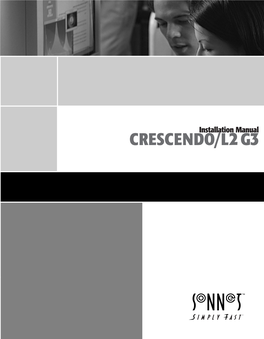 Crescendo/L2 G3 Manual