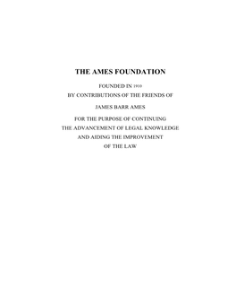 The Ames Foundation