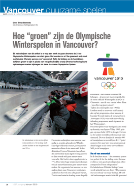 Zijn De Olympische Winterspelen in Vancouver?