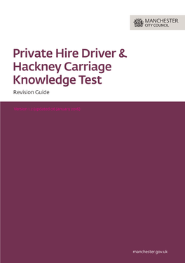 Private Hire Driver & Hackney Carriage