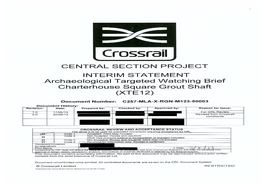 C257 FAR XTE12 Charterhouse Grout Shaft