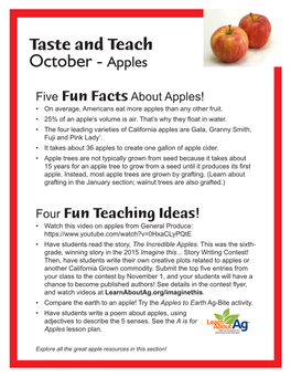 October - Apples