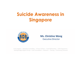 Suicide Awareness in Singapore