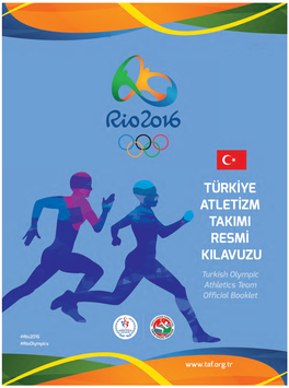 Türk Atletizm Takımı – Rio 2016 Resmi Kitapçık