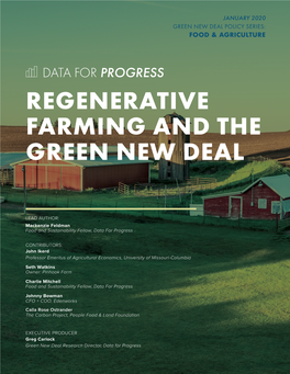 Regenerative Farming and the Green New Deal