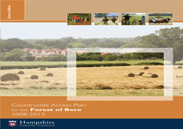 Countryside Access Plan for the Forest of Bere 2008-2013