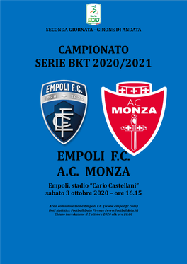 Empoli F.C. A.C. Monza