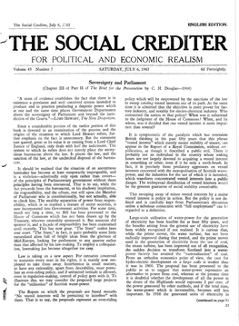 The Social Crediter, July 6, 1>53 ENGLISH EDITION