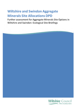 Ecological Site Briefings Minerals Site Options Detailed