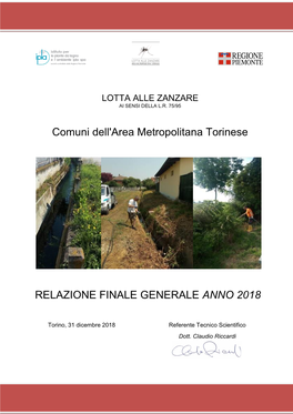 Relazione Finale Generale Anno 2018