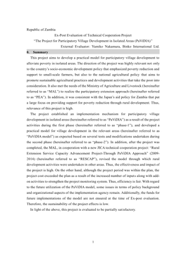 The Project for Participatory Village Development in Isolated Areas (Pavidia)” External Evaluator: Yumiko Nakamura, Binko International Ltd