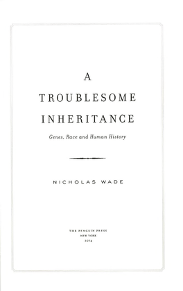 A Troublesome Inheritance