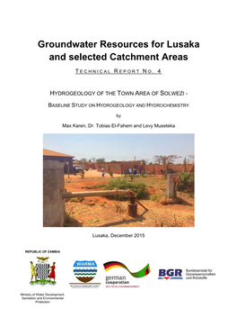 Hydrogeology of the Town Area of Solwezi