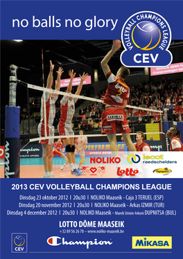 BUL) LOTTO DÔME MAASEIK +32 89 56 26 78 – 2013 CEV Volleyball Champions League Page for Local Sponsors