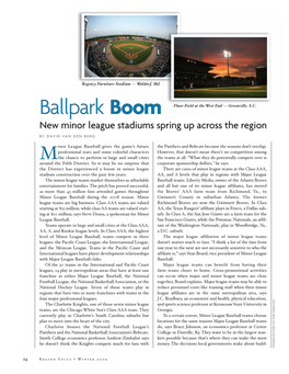 Ballpark Boom: New Minor League Stadiums Spring up Across The