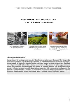 Les Savoirs Du Jardin Potager Dans Le Massif Des Bauges.Pdf Pdf 4 Mo