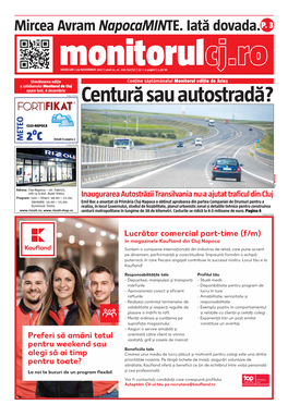 Centură Sau Autostradă ?