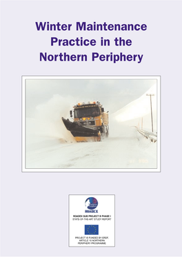 Winter Maintenance of Low Traffic Roads in the Northern Periphery