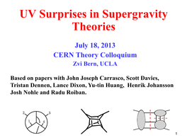 UV Surprises in Supergravity Theories