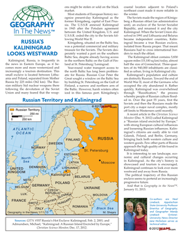 Russia's Kaliningrad Looks Westward