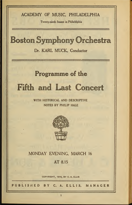 Boston Symphony Orchestra Concert Programs, Season 33,1913