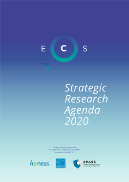 Strategic Research Agenda 2020