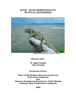 Jenis Herpetofauna Di Pulau Halmahera