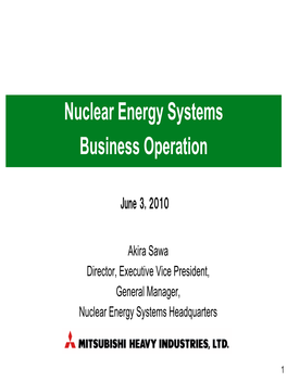 Nuclear Fuel Cycle Business 7