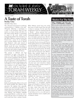 A Taste of Torah