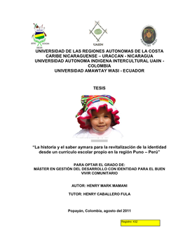Universidad Indígena Intercultural, Red De Universidades: UINPI Ecuador, UAIIN Colombia Y URACCAN Nicaragua
