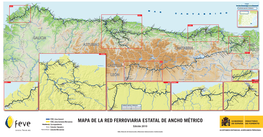 Mapa De La Red Ferroviaria Estatal De Ancho Métrico
